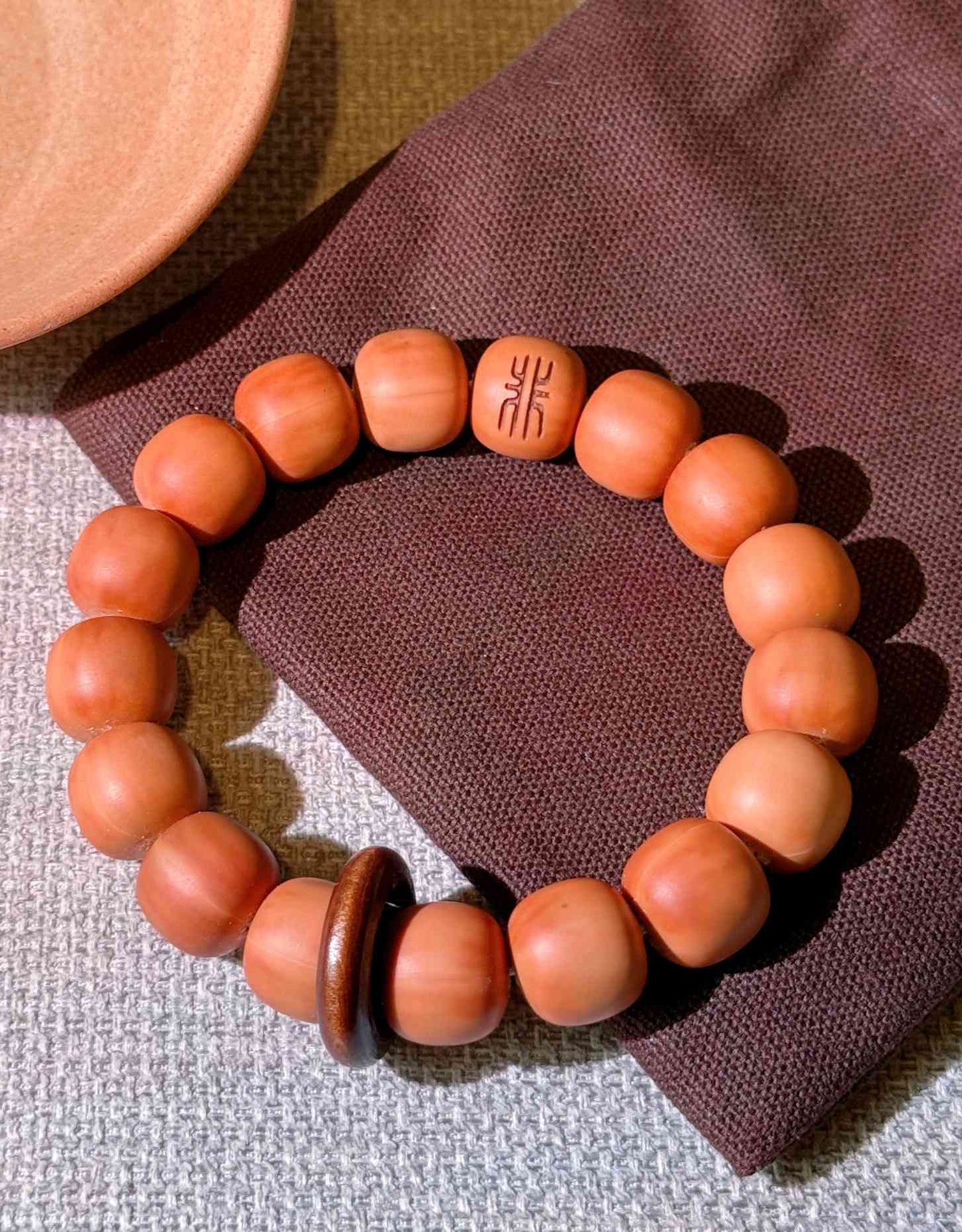 “Stillroot” Sacred Walnut Bracelet – Handcrafted Harmony Talisman
