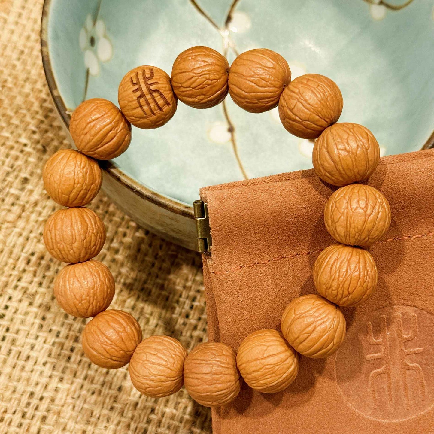 “Rootmark” Sacred Walnut Bracelet – Handcrafted Talisman of Origin