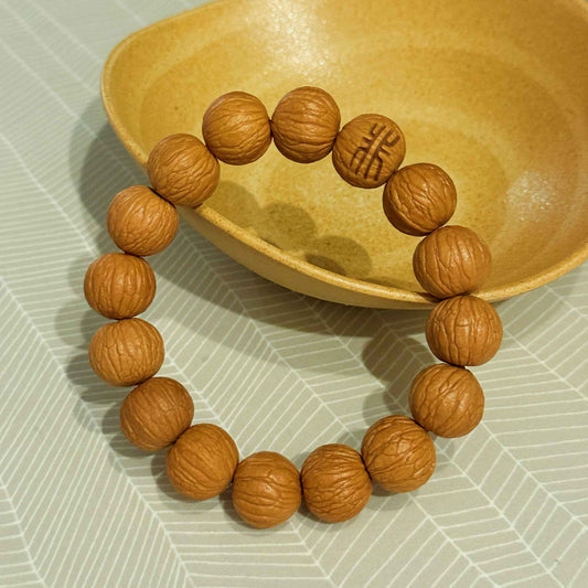 “Rootmark” Sacred Walnut Bracelet – Handcrafted Talisman of Origin