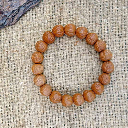 “Earthprint” Sacred Walnut Bracelet – Handcrafted Talisman of Origin