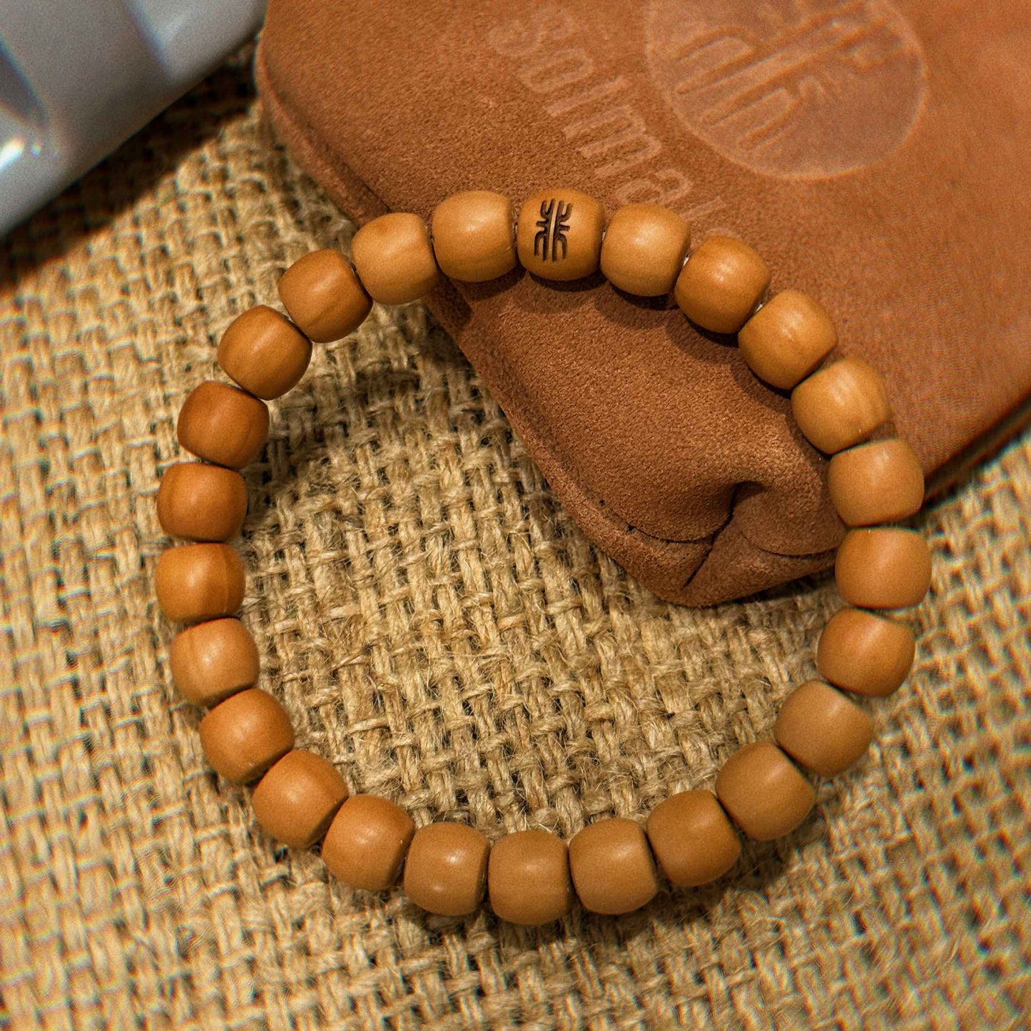 “Driftform” Sacred Walnut Bracelet – Handcrafted Talisman of Flow