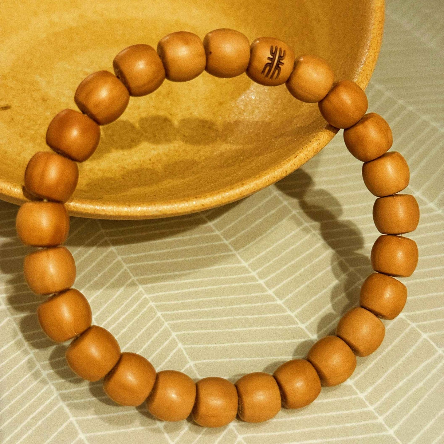 “Driftform” Sacred Walnut Bracelet – Handcrafted Talisman of Flow