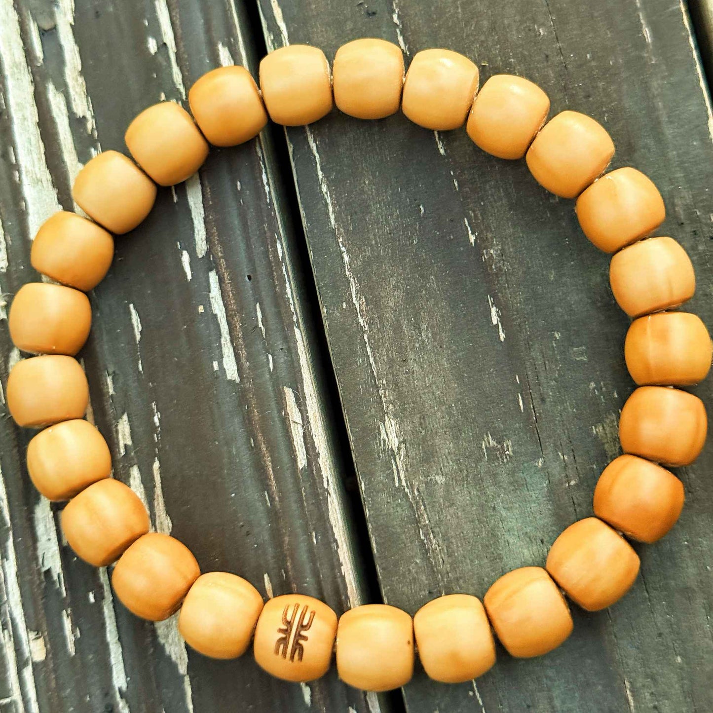 “Driftform” Sacred Walnut Bracelet – Handcrafted Talisman of Flow