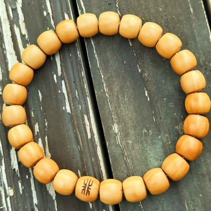 “Driftform” Sacred Walnut Bracelet – Handcrafted Talisman of Flow