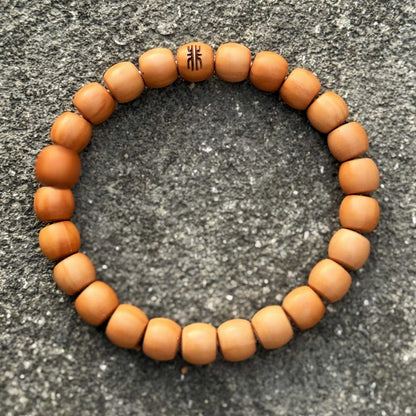 “Driftform” Sacred Walnut Bracelet – Handcrafted Talisman of Flow