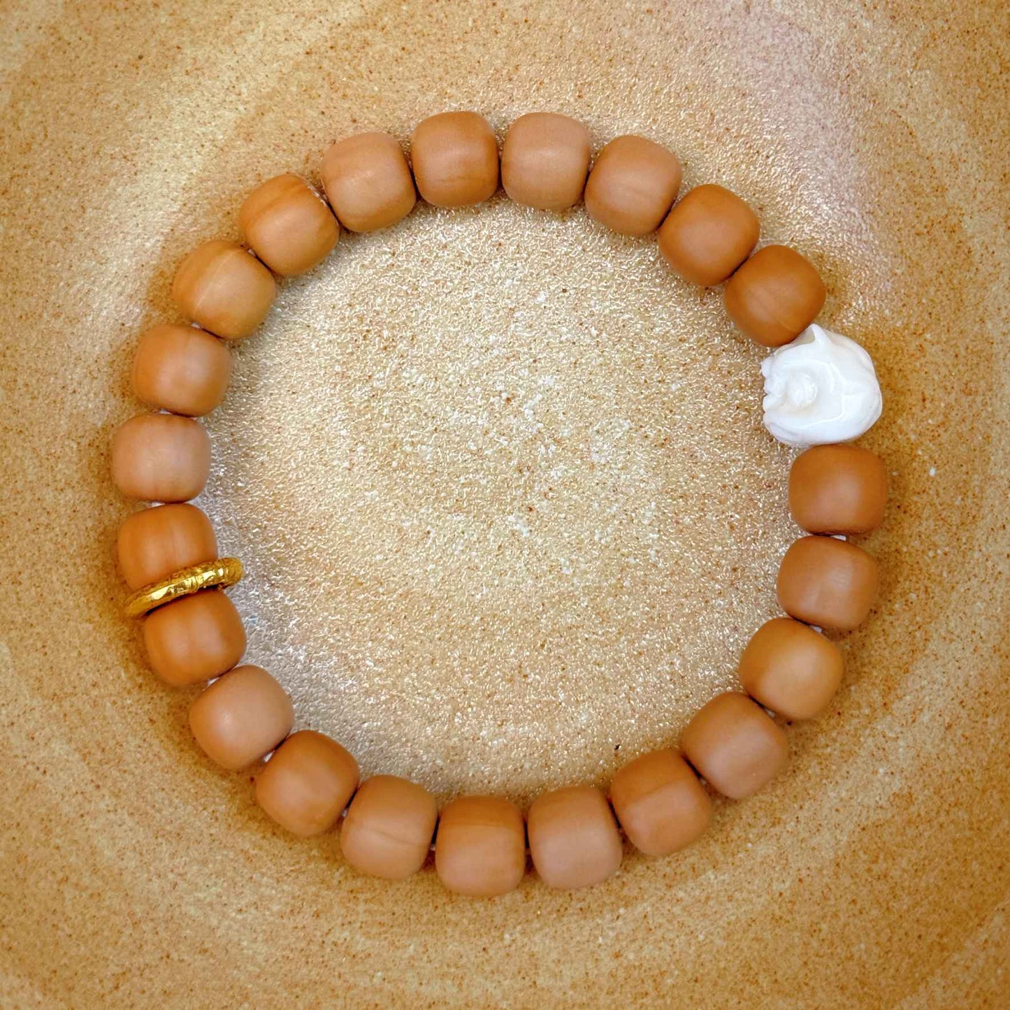 “Bodhi Light” Sacred Walnut Bracelet – Handcrafted Talisman of Awareness