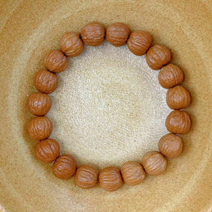 “Earthprint” Sacred Walnut Bracelet – Handcrafted Talisman of Origin