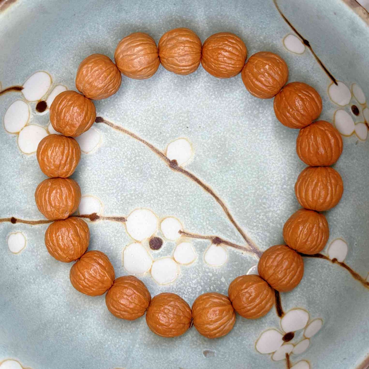 “Earthprint” Sacred Walnut Bracelet – Handcrafted Talisman of Origin