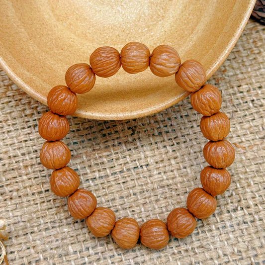 “Earthprint” Sacred Walnut Bracelet – Handcrafted Talisman of Origin