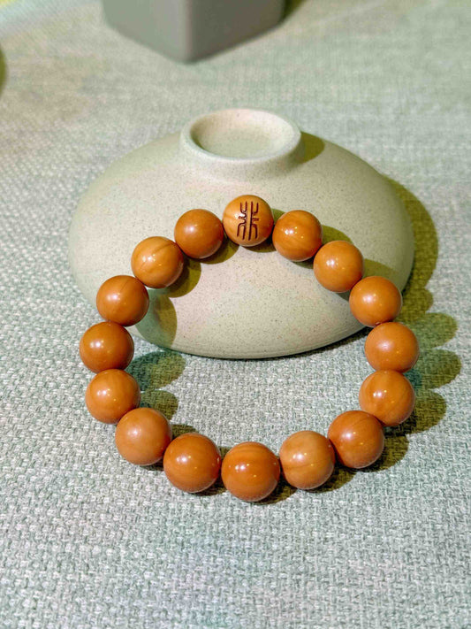 “Mindseed” Sacred Walnut Bracelet – Handcrafted Beacon of Clarity